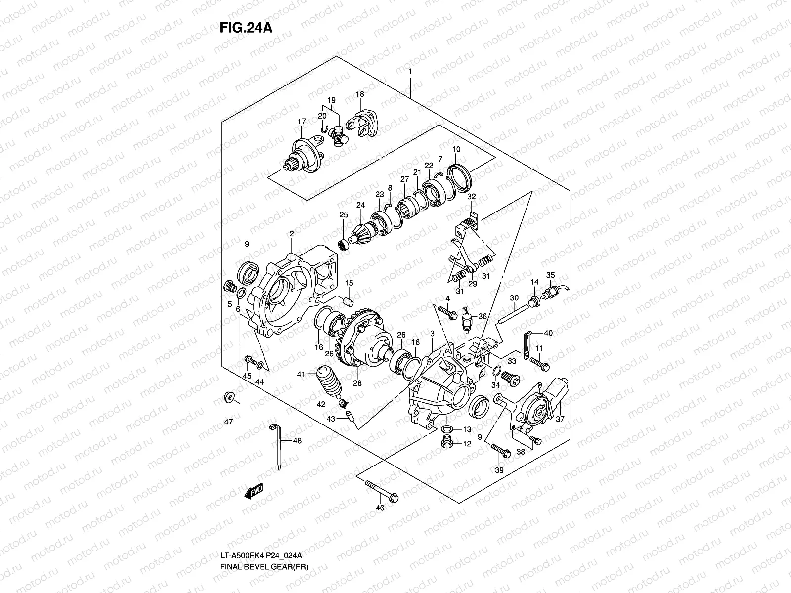 FINAL BEVEL GEAR (FRONT)(MODEL K7)