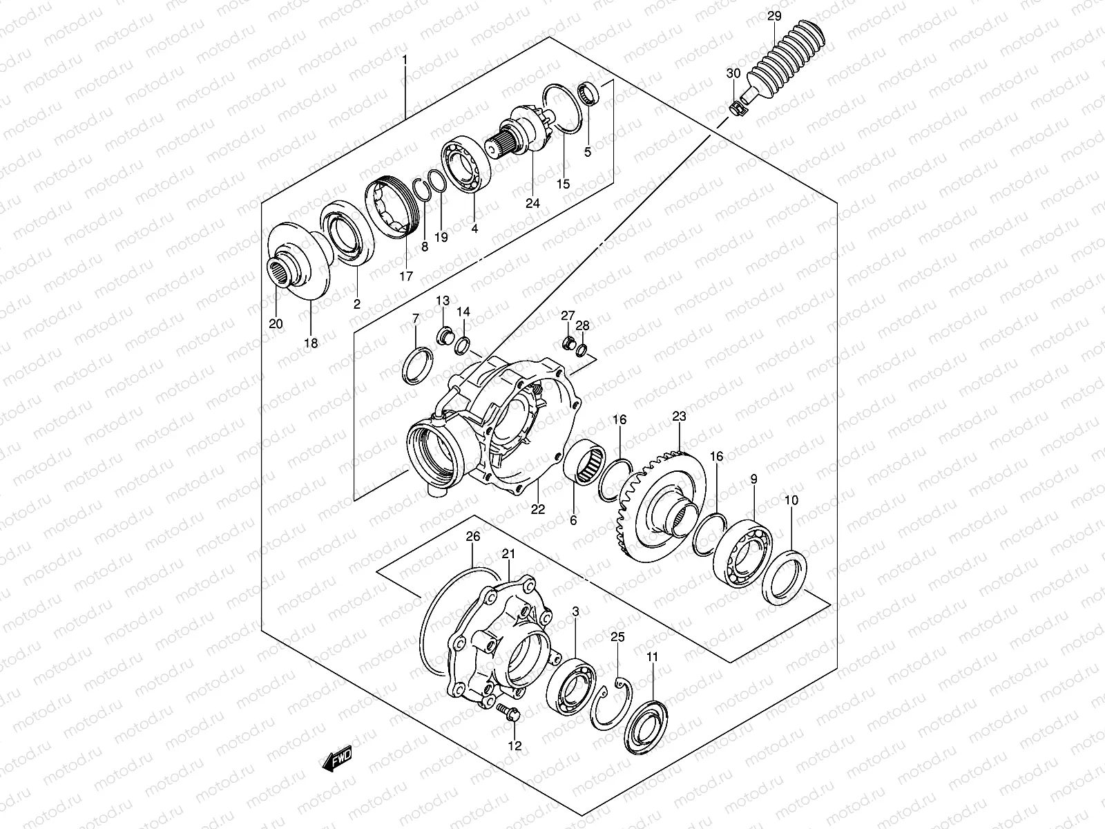 FINAL BEVEL GEAR (MODEL K4/K5/K6)