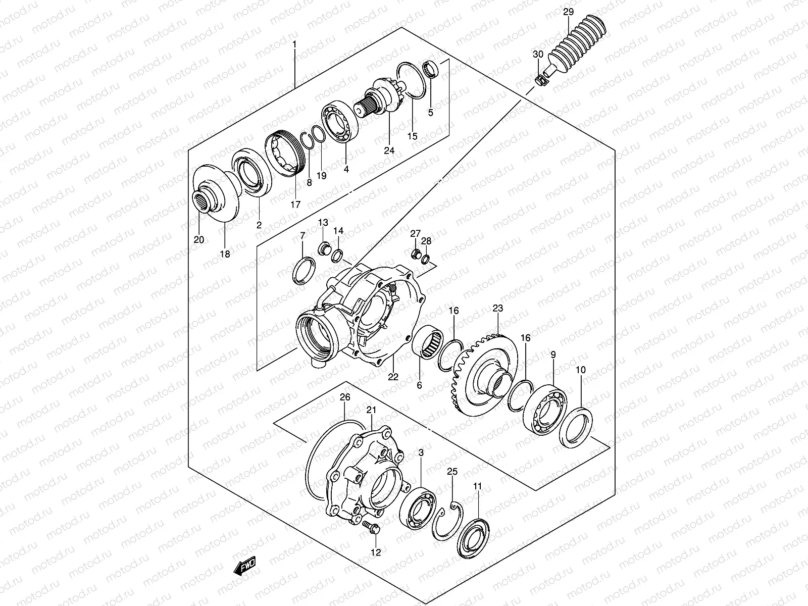 FINAL BEVEL GEAR (MODEL K4/K5/K6)