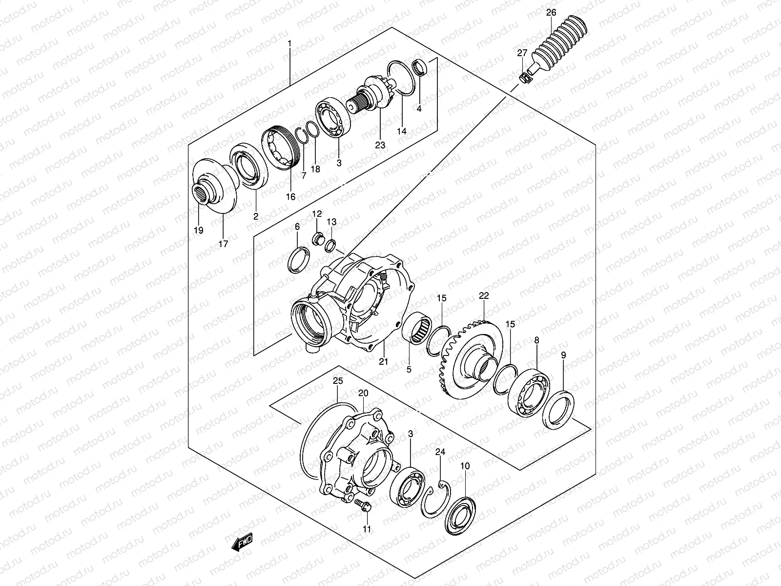 FINAL BEVEL GEAR (NOTE)