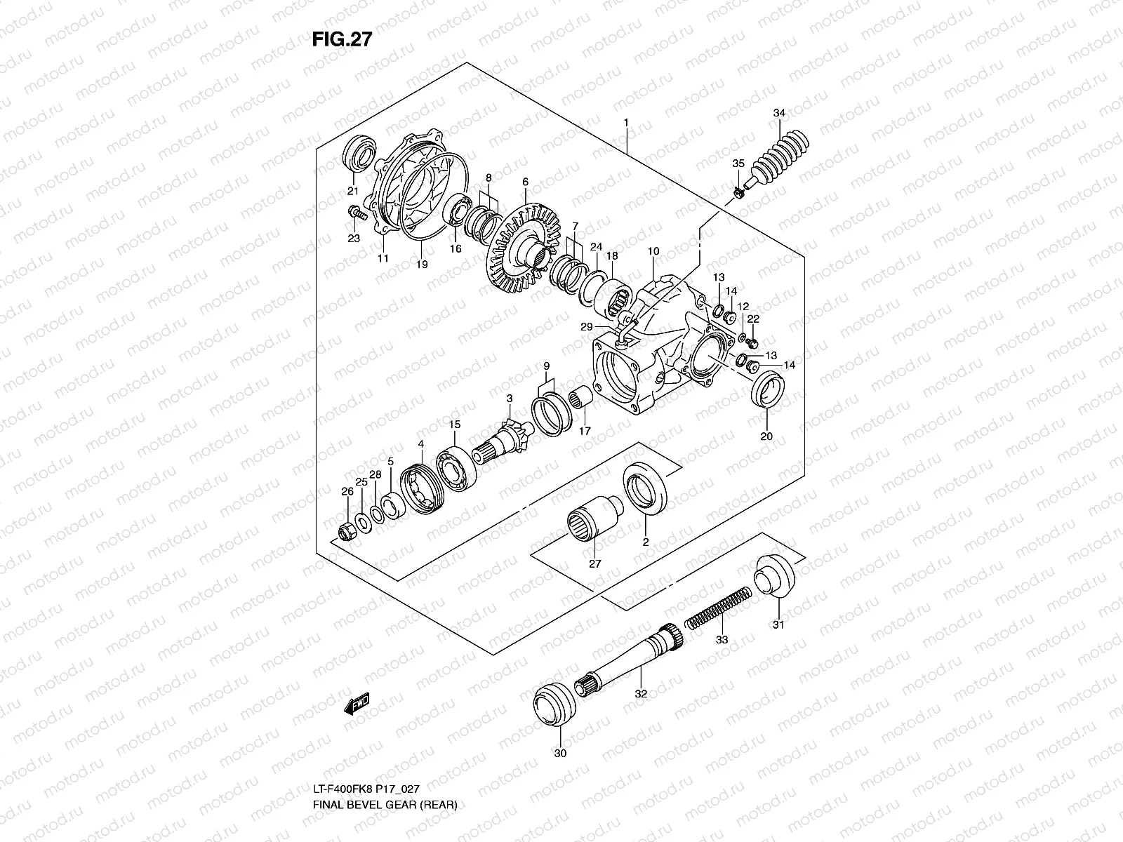 FINAL BEVEL GEAR (REAR)