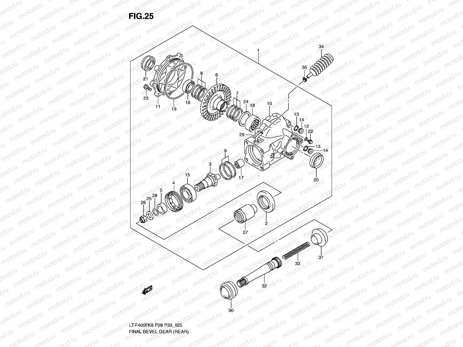 FINAL BEVEL GEAR (REAR)