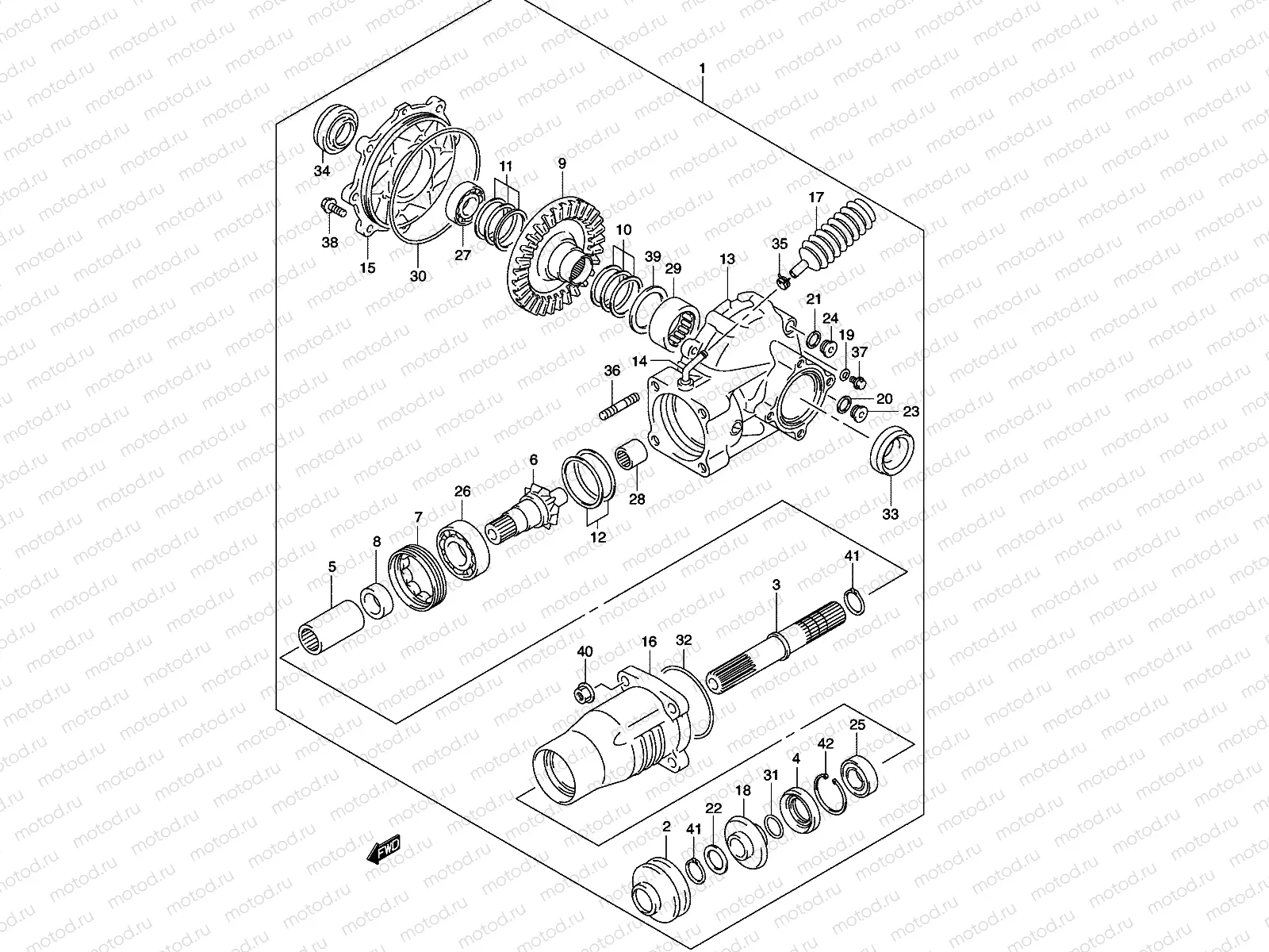 FINAL BEVEL GEAR (REAR)