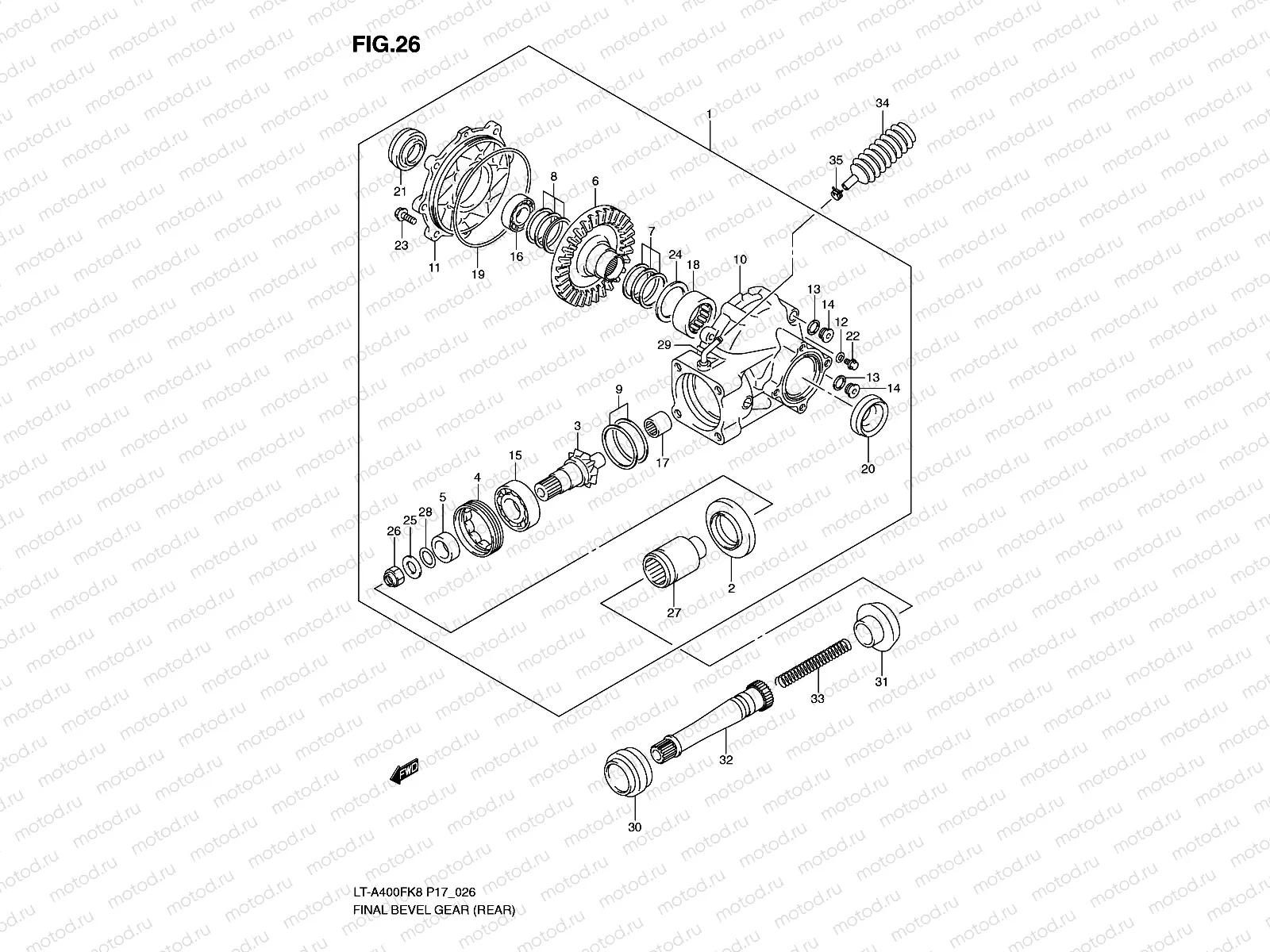 FINAL BEVEL GEAR (REAR)