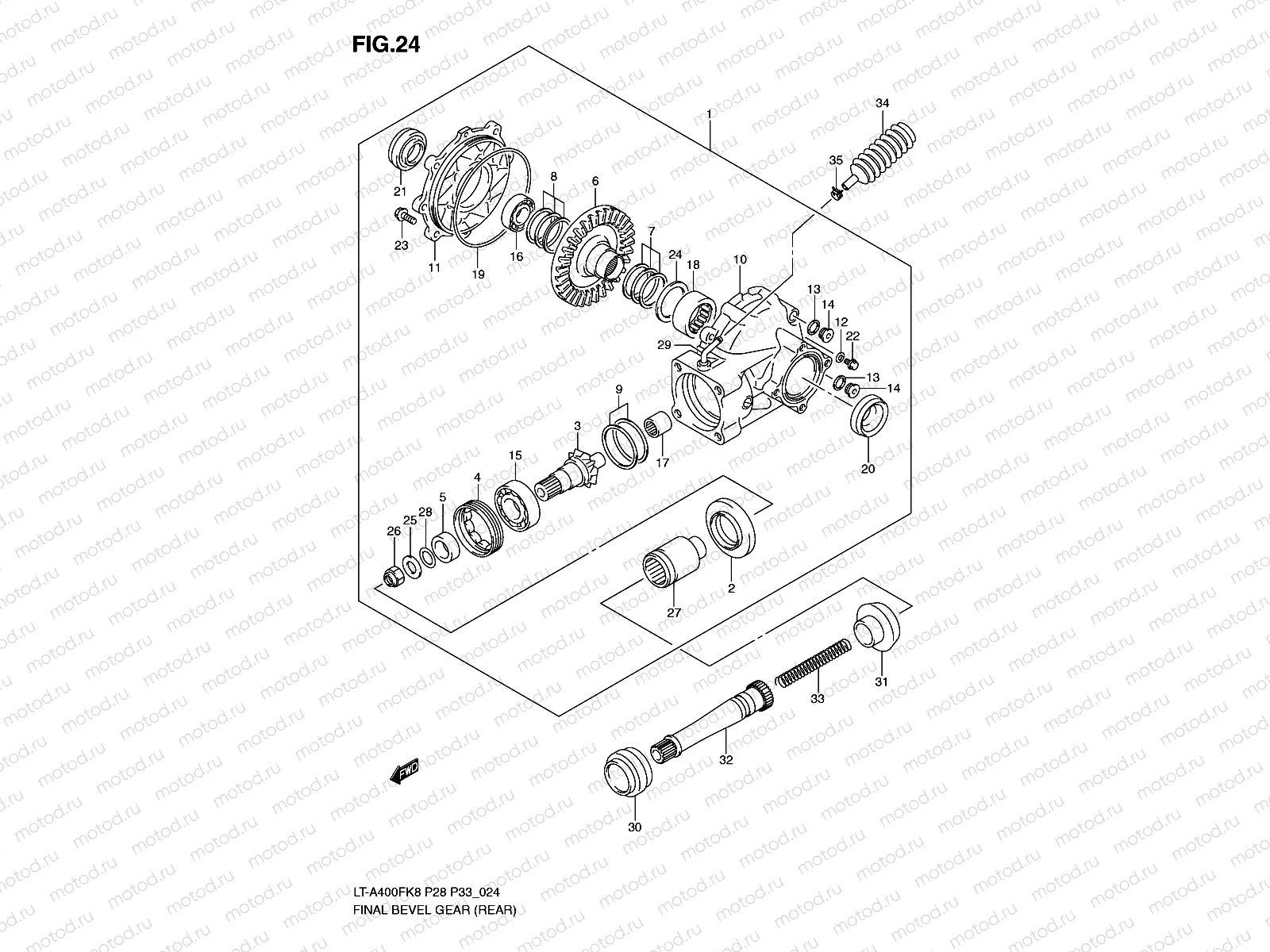 FINAL BEVEL GEAR (REAR)