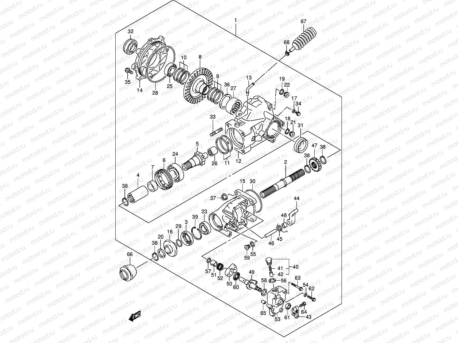 FINAL BEVEL GEAR (REAR)(~'04/8)