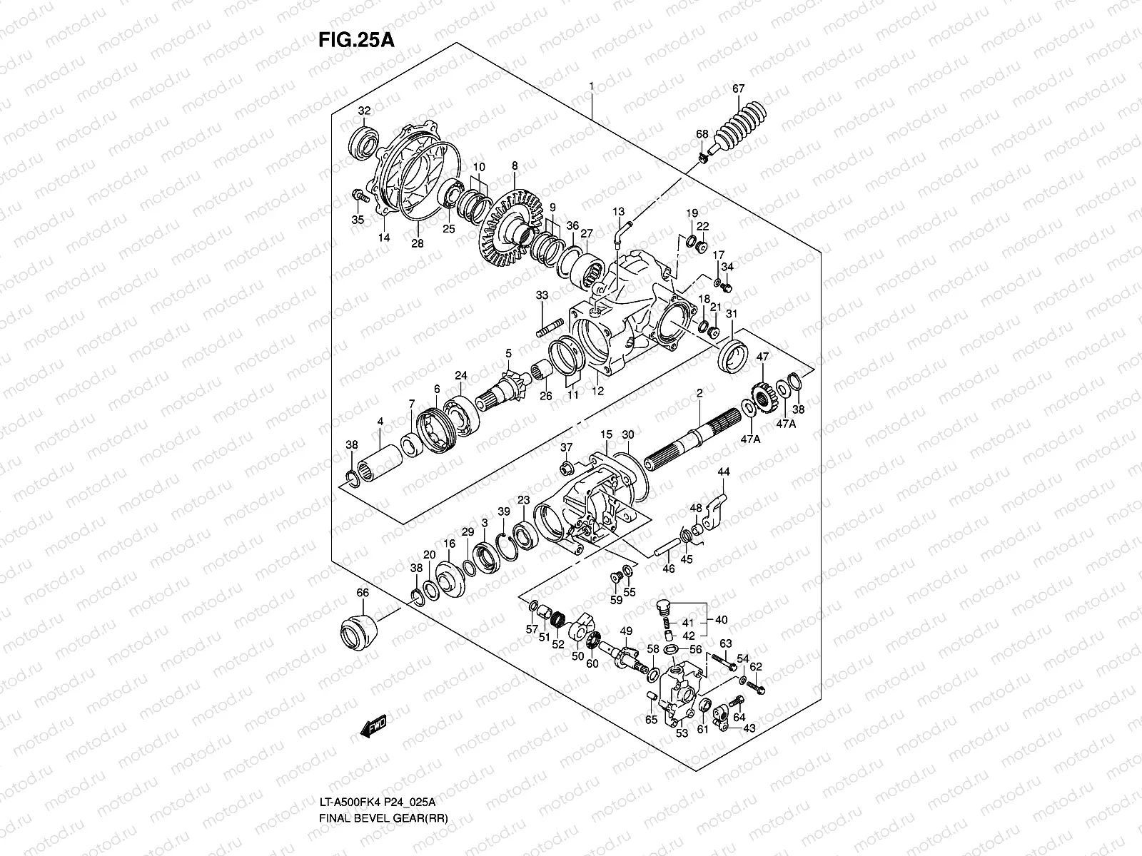 FINAL BEVEL GEAR (REAR)('04/9~)