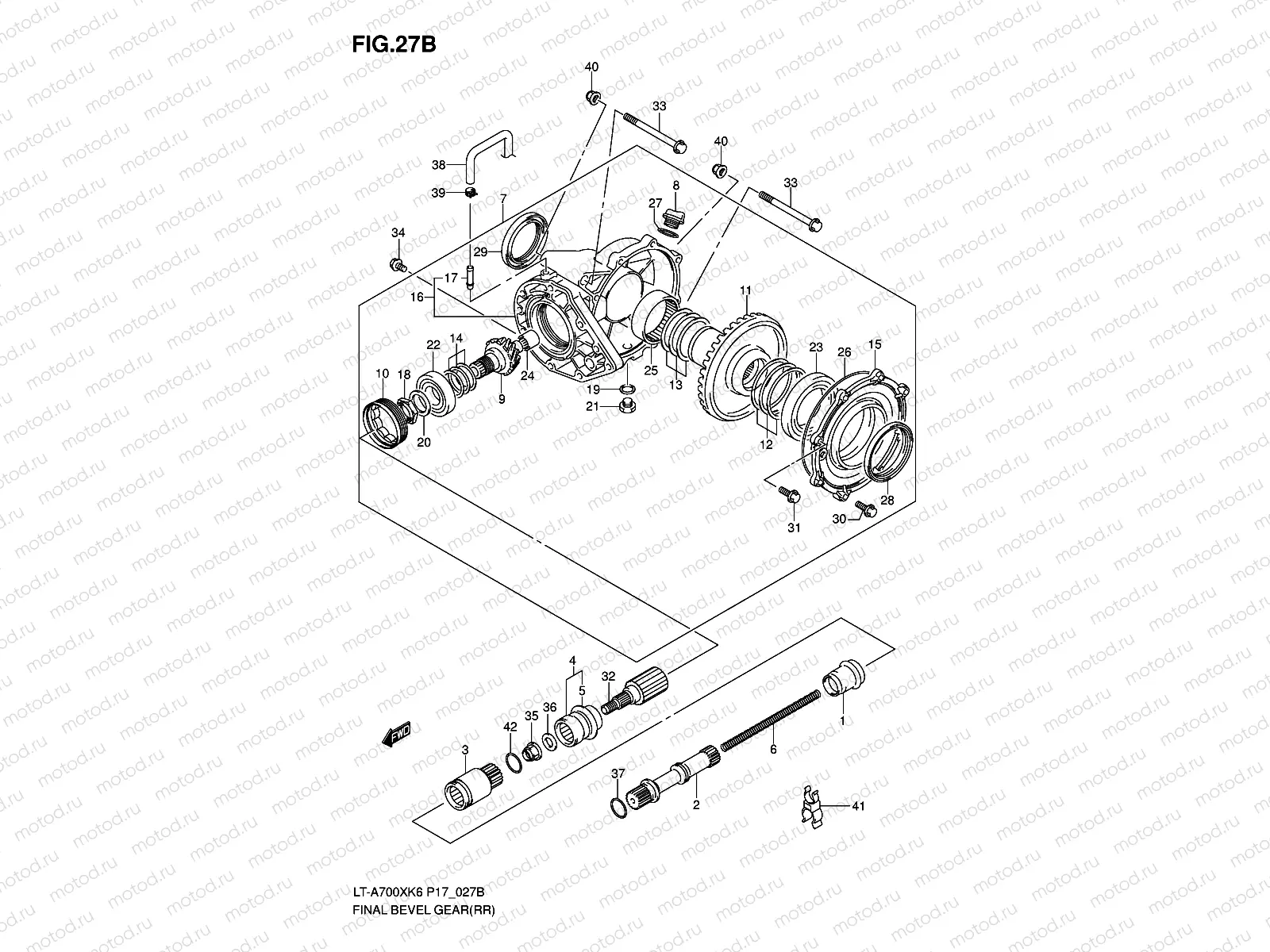 FINAL BEVEL GEAR (REAR)(MODEL K7)