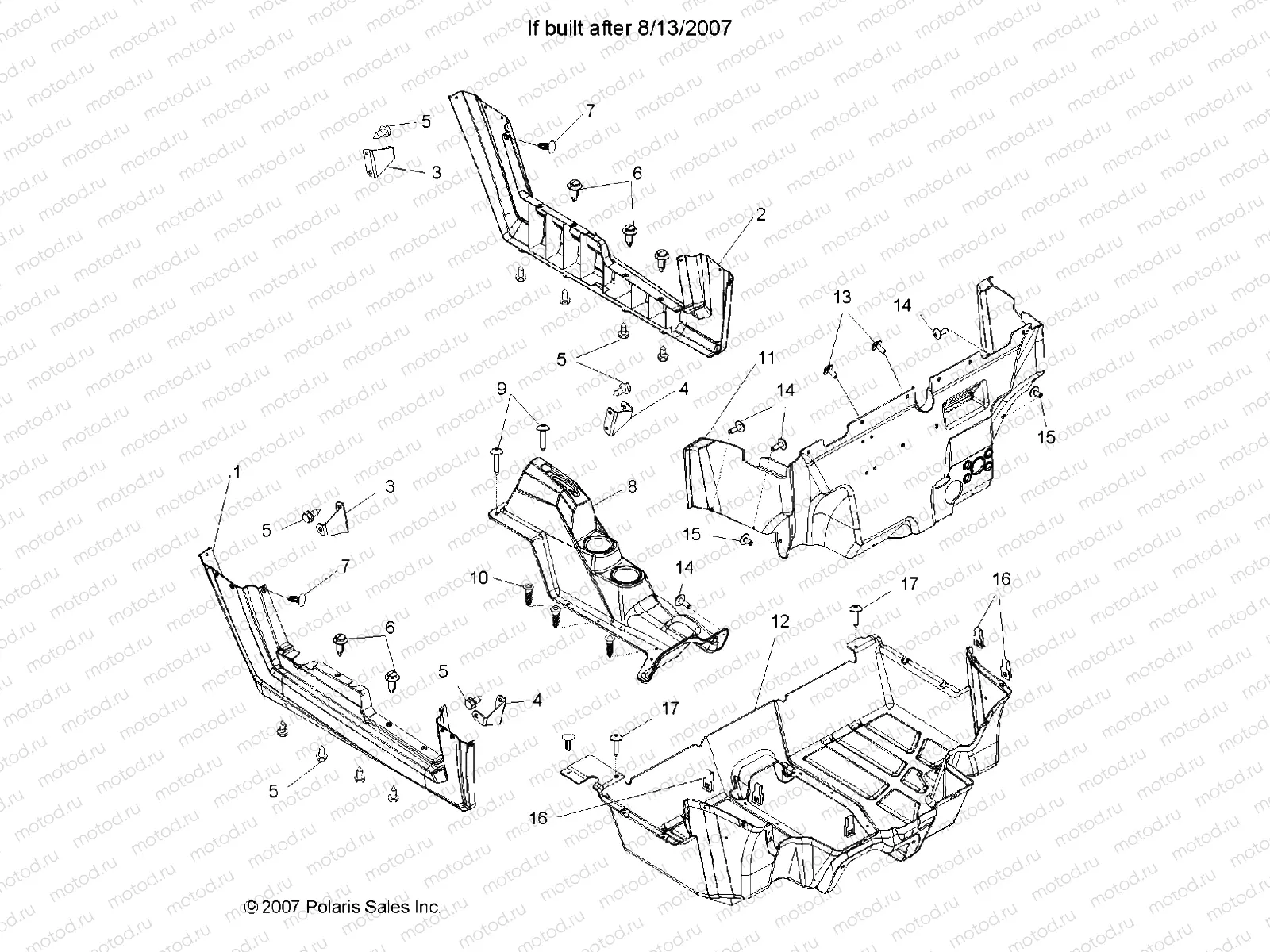 FLOOR and ROCKER PANELS (Built 8/14/07 and After) - R08VH76AD/AG (49RGRFLOOR08RZR) | FLOOR and ROCKER PANELS (Built 8/14/07 and After) - R08VH76AD/AG (49RGRFLOOR08RZR)