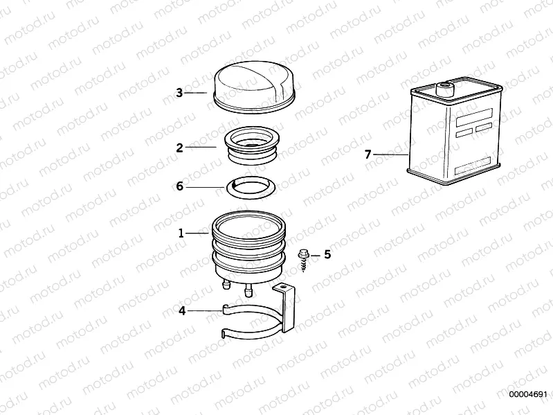 Fluid container rear