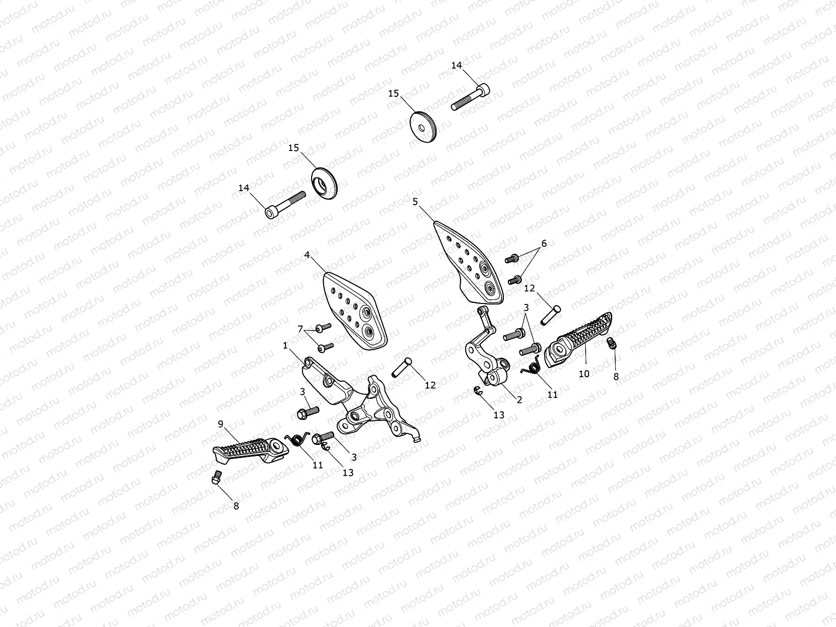 Foot Controls - Single Seat