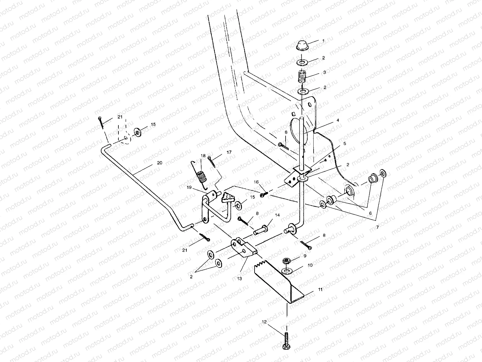 FOOT PEDAL and PARKING BRAKE - A99AE50DA (4949204920c012) | FOOT PEDAL and PARKING BRAKE - A99AE50DA (4949204920c012)