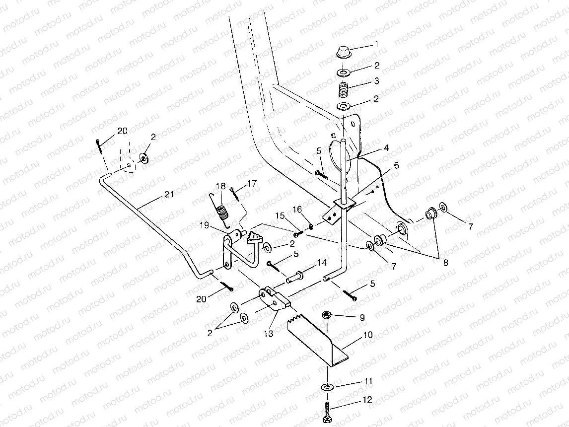 FOOT PEDAL and PARKING BRAKE Swedish Magnum 4X4 S97AC42E and Norwegian Magn (4940834083C04A) | FOOT PEDAL and PARKING BRAKE Swedish Magnum 4X4 S97AC42E and Norwegian Magn (4940834083C04A)