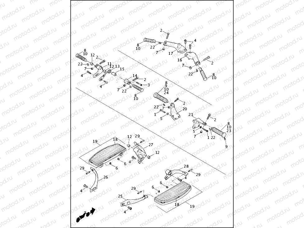FOOTBOARDS AND FOOTPEGS (2 OF 2)