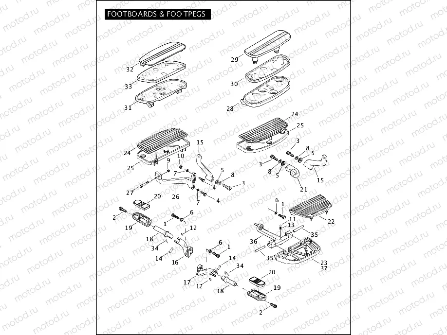 FOOTBOARDS & FOOTPEGS (1 OF 2)