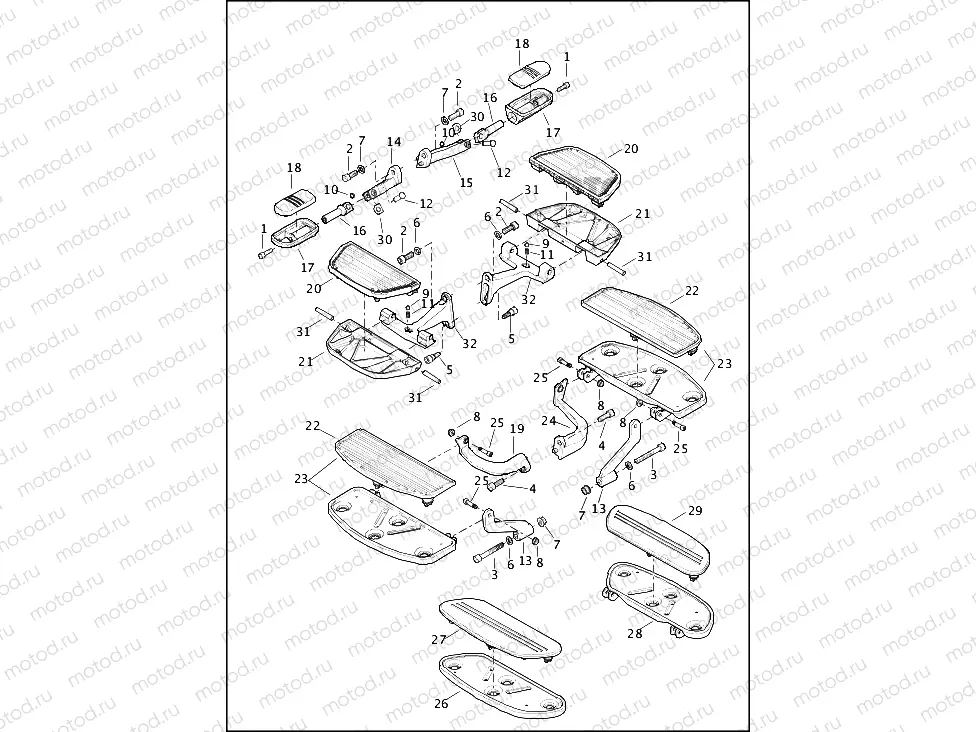 FOOTBOARDS & FOOTPEGS