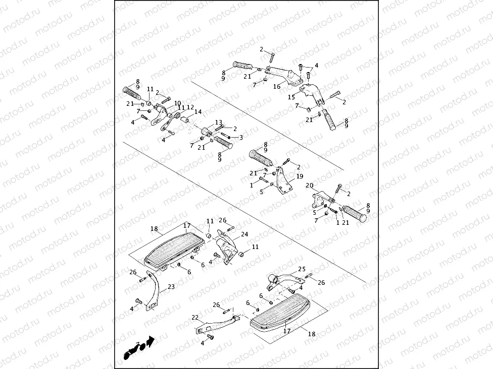 FOOTBOARDS & FOOTPEGS