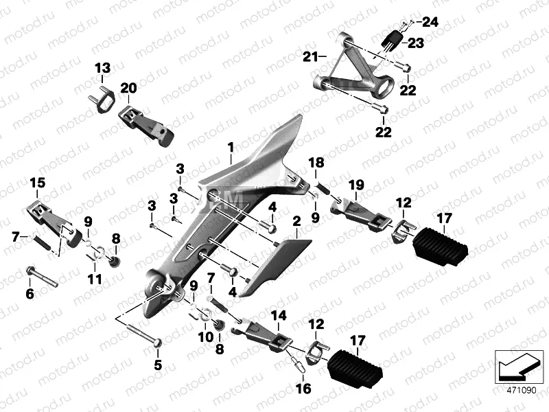 FOOTPEG PLATE/FOOTPEG