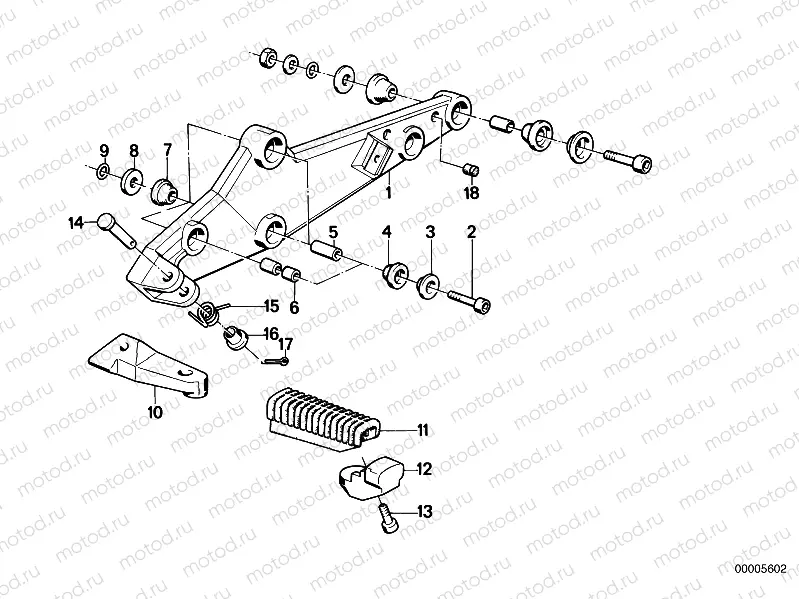 Footpeg plate/Front footpeg