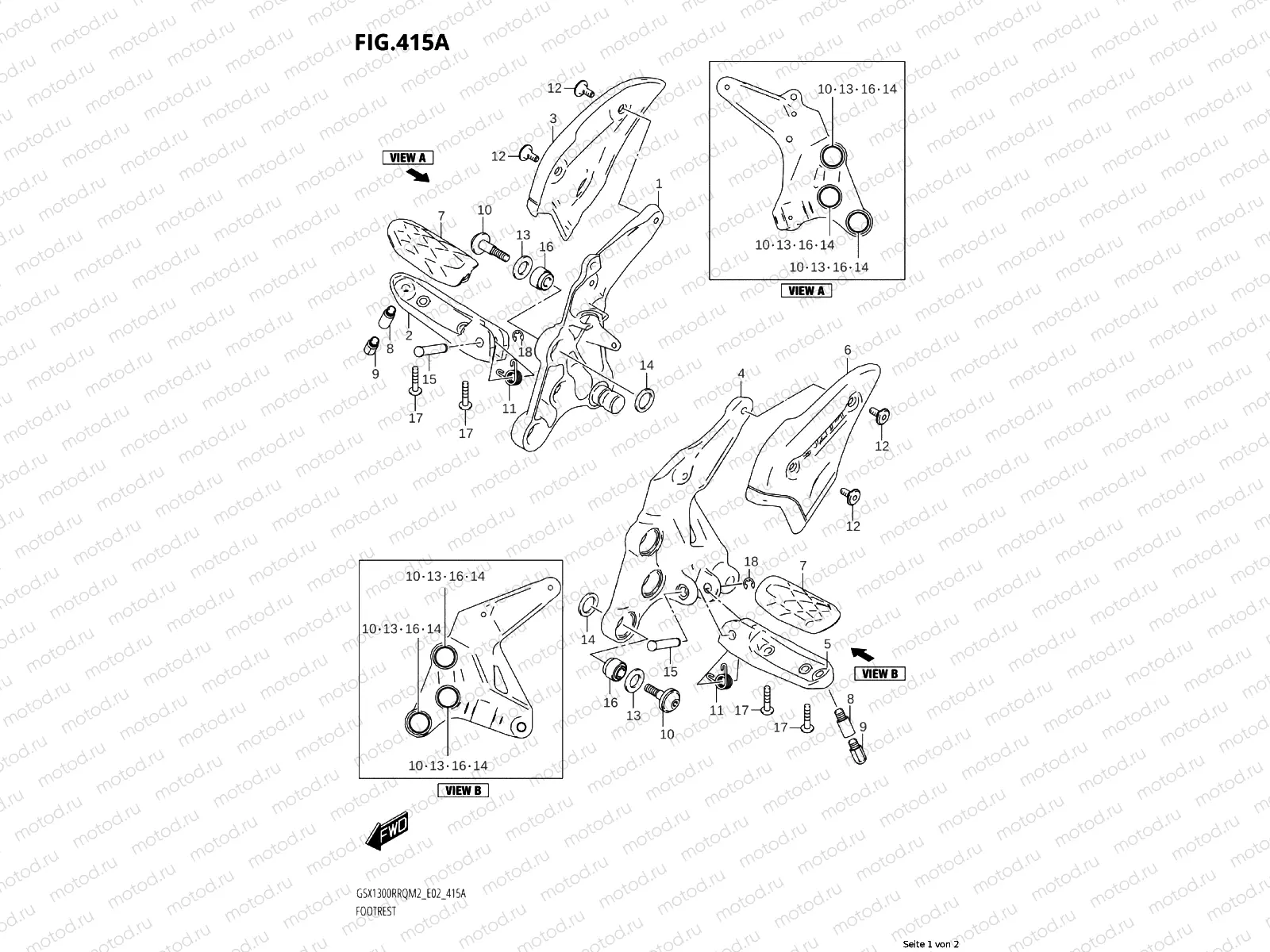 FOOTPEGS FRONT