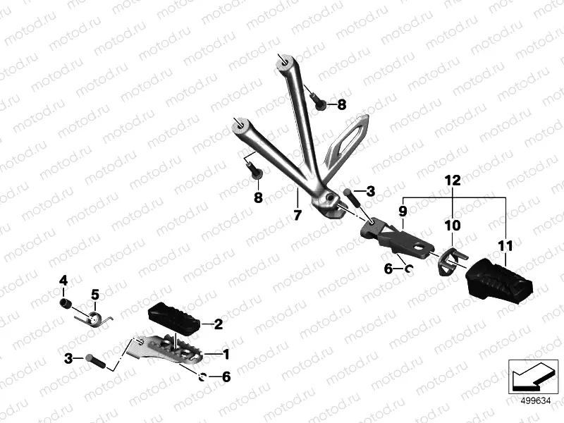 FOOTREST ASSEMBLY, LEFT