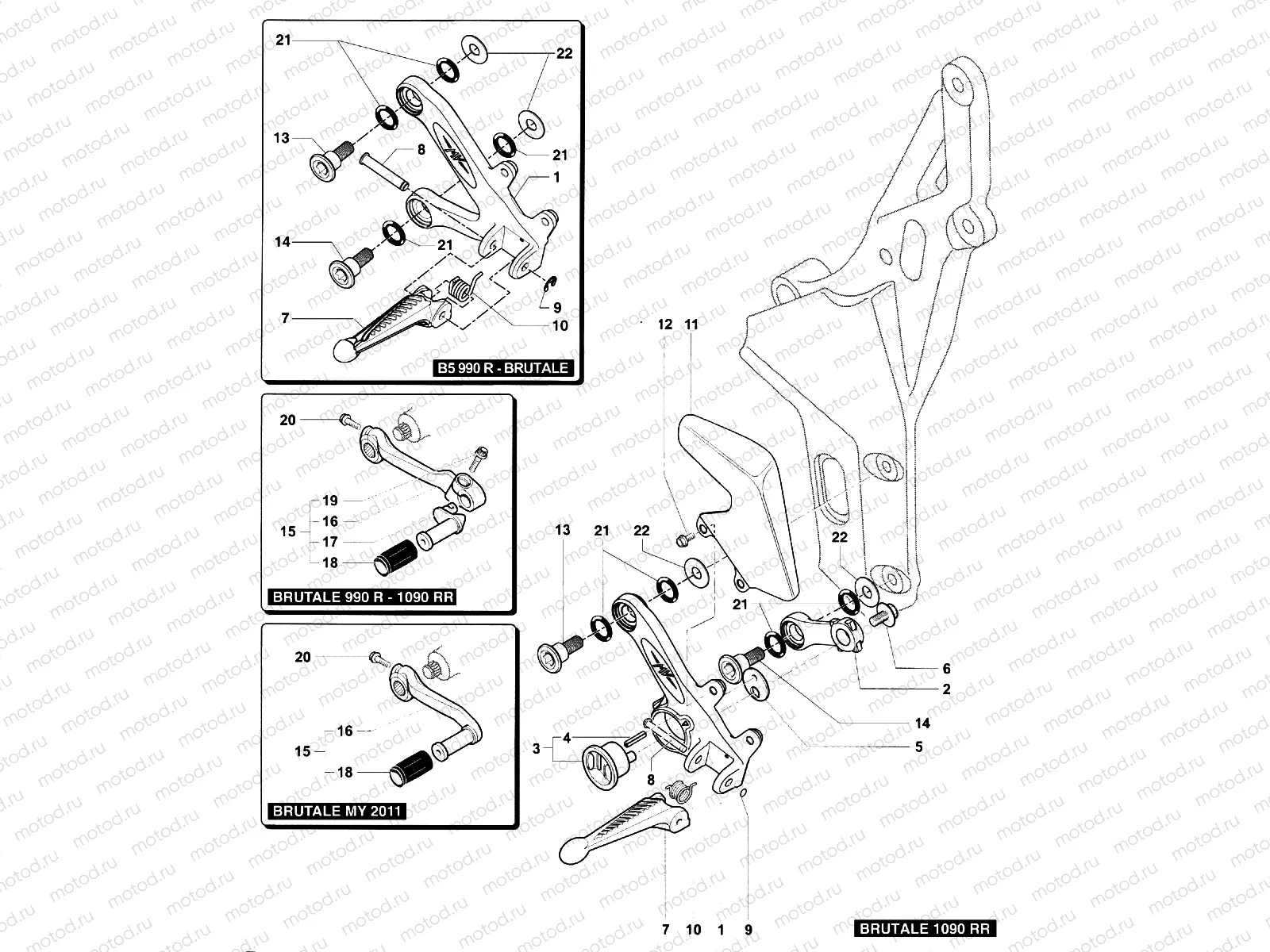 Footrest Assembly Left
