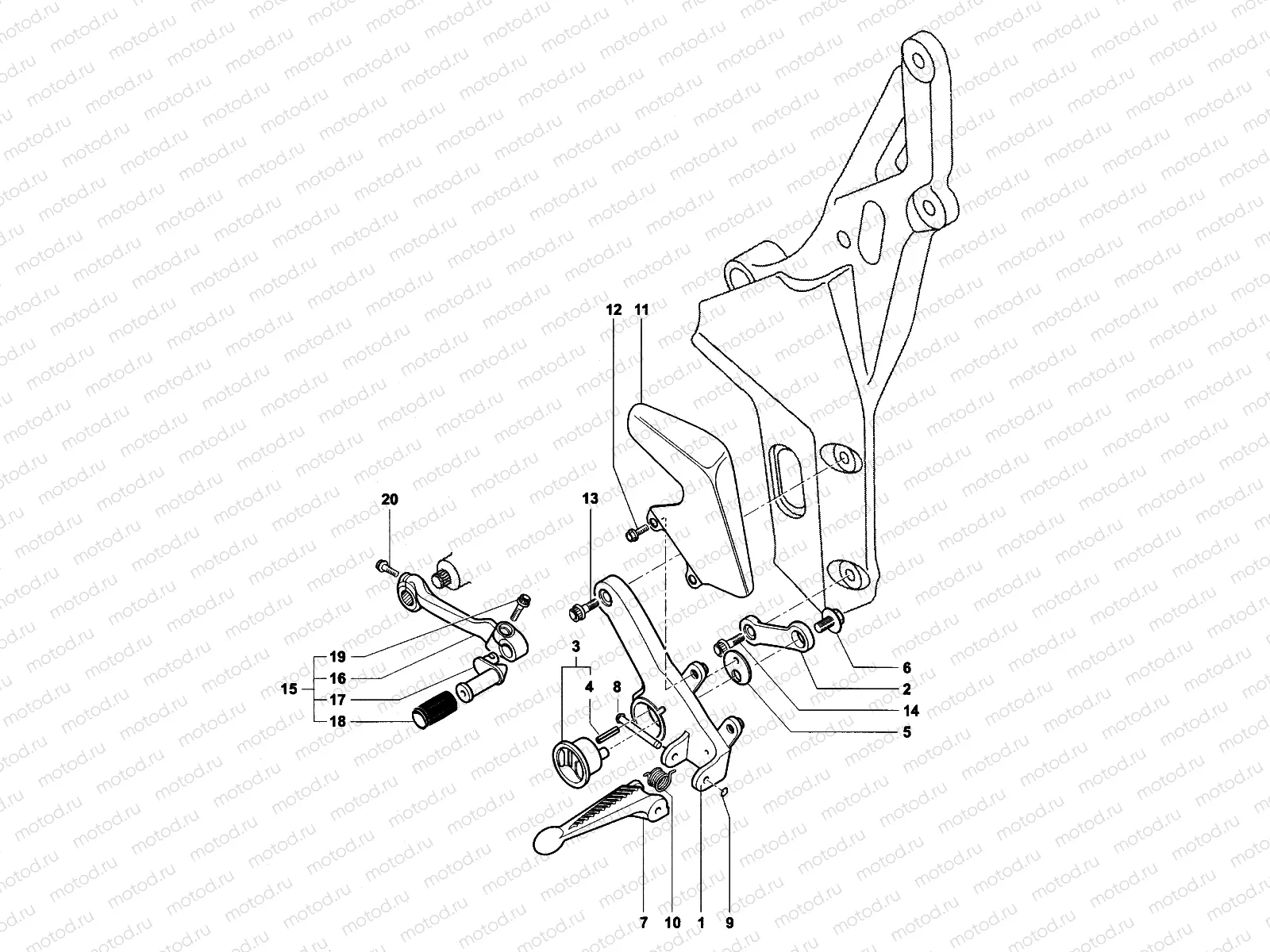 Footrest Assembly Left