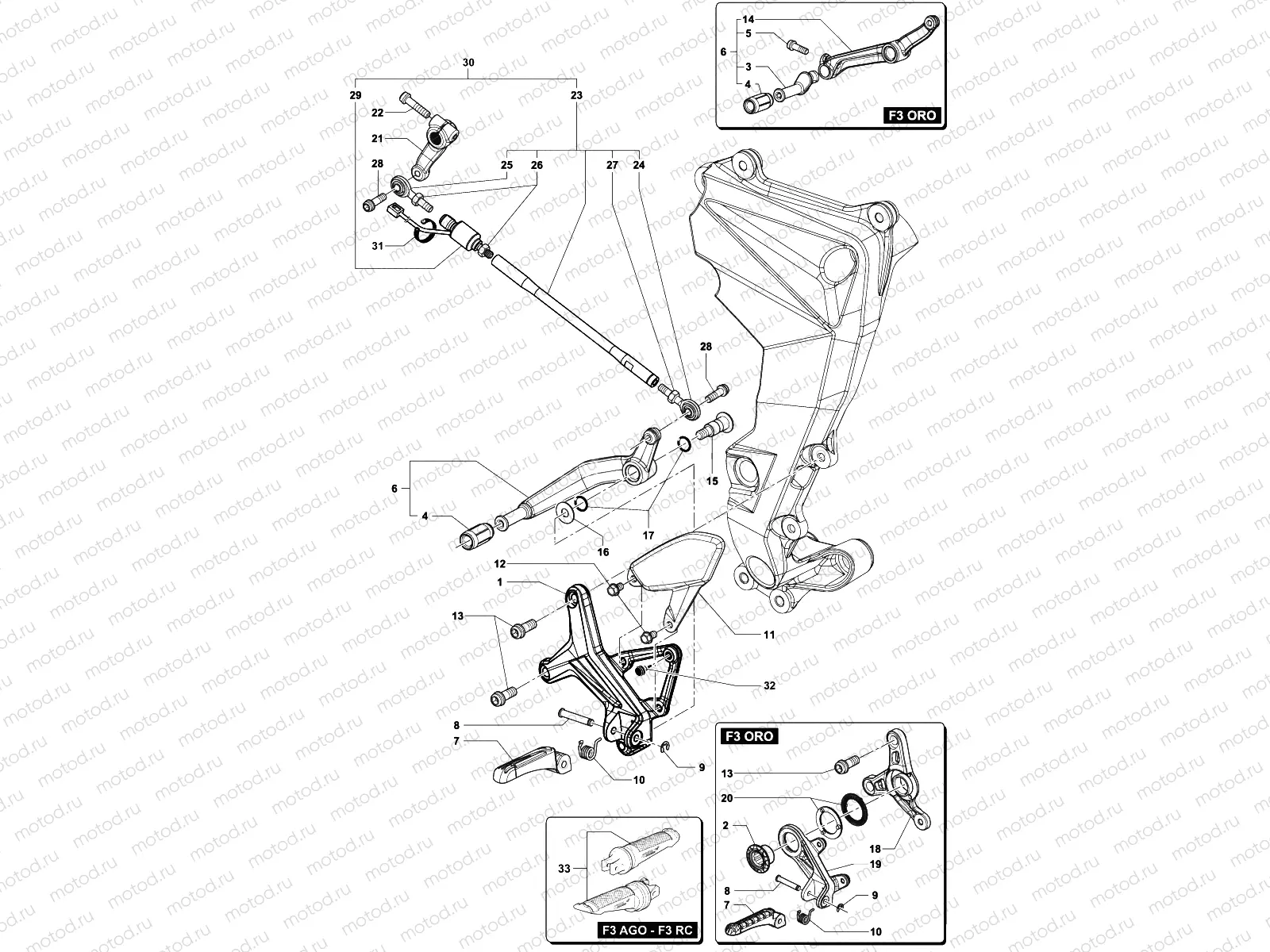 Footrest Assembly Left