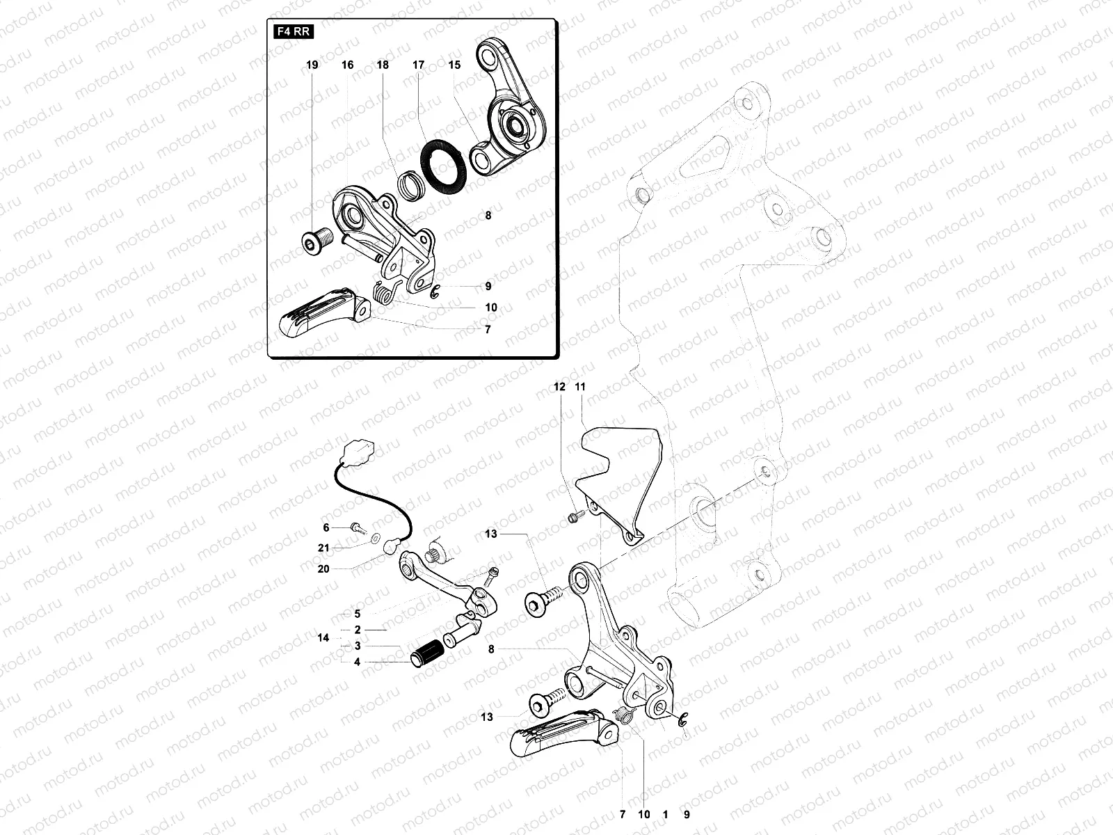 Footrest Assembly Left