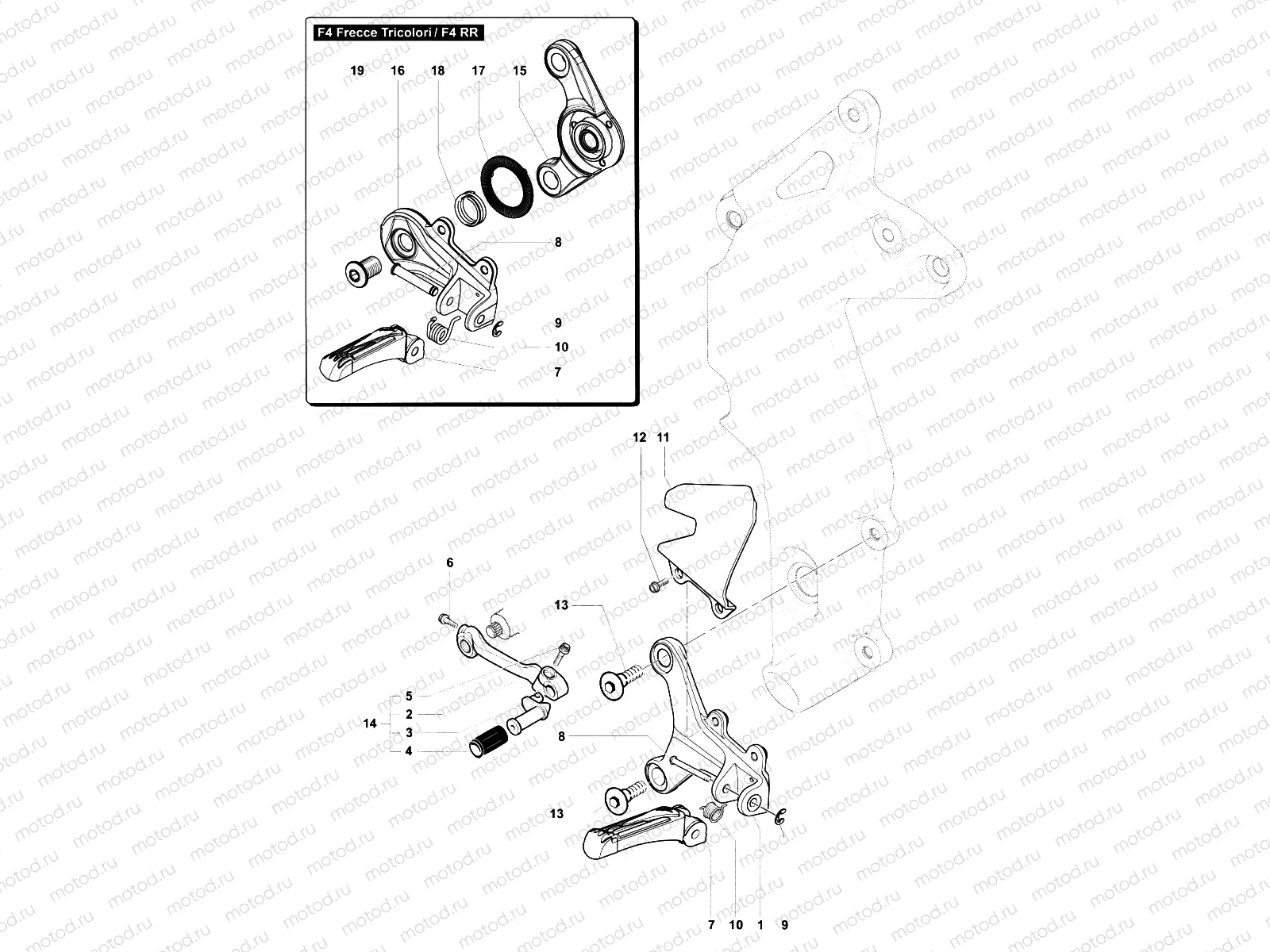 Footrest Assembly Left