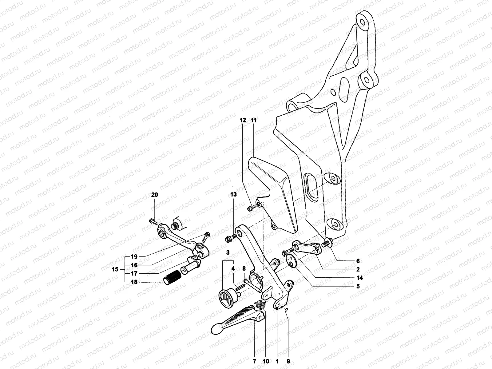 Footrest Assembly Left