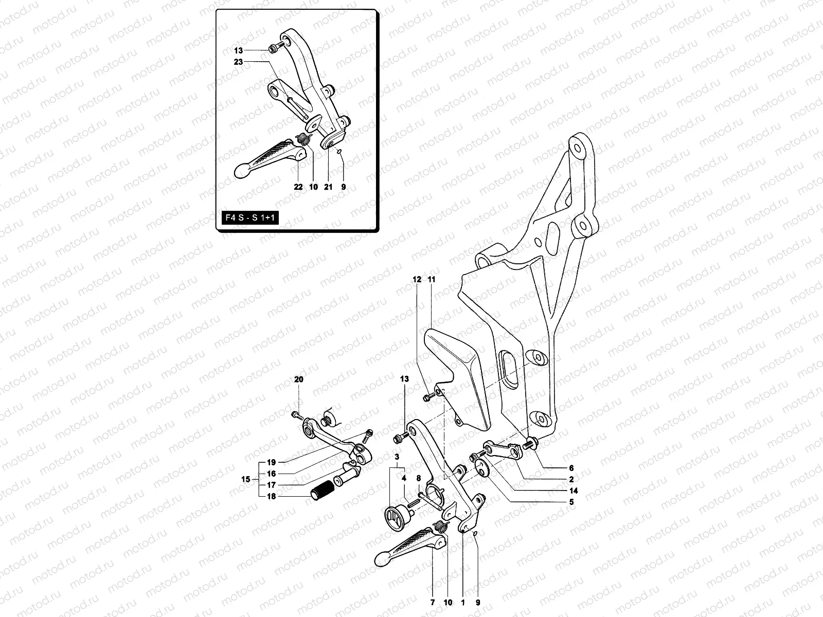 Footrest Assembly Left