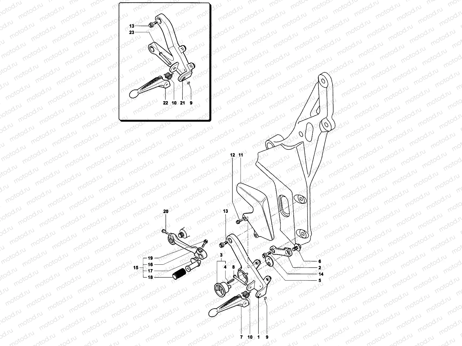 Footrest Assembly Left