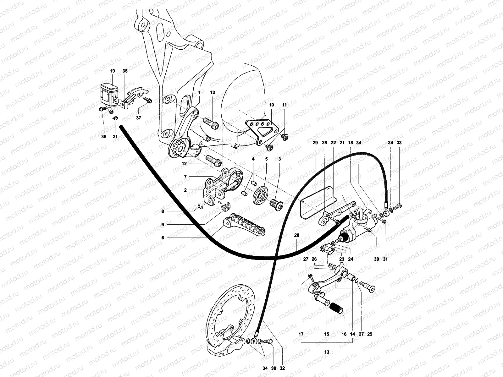 Footrest Assembly Right