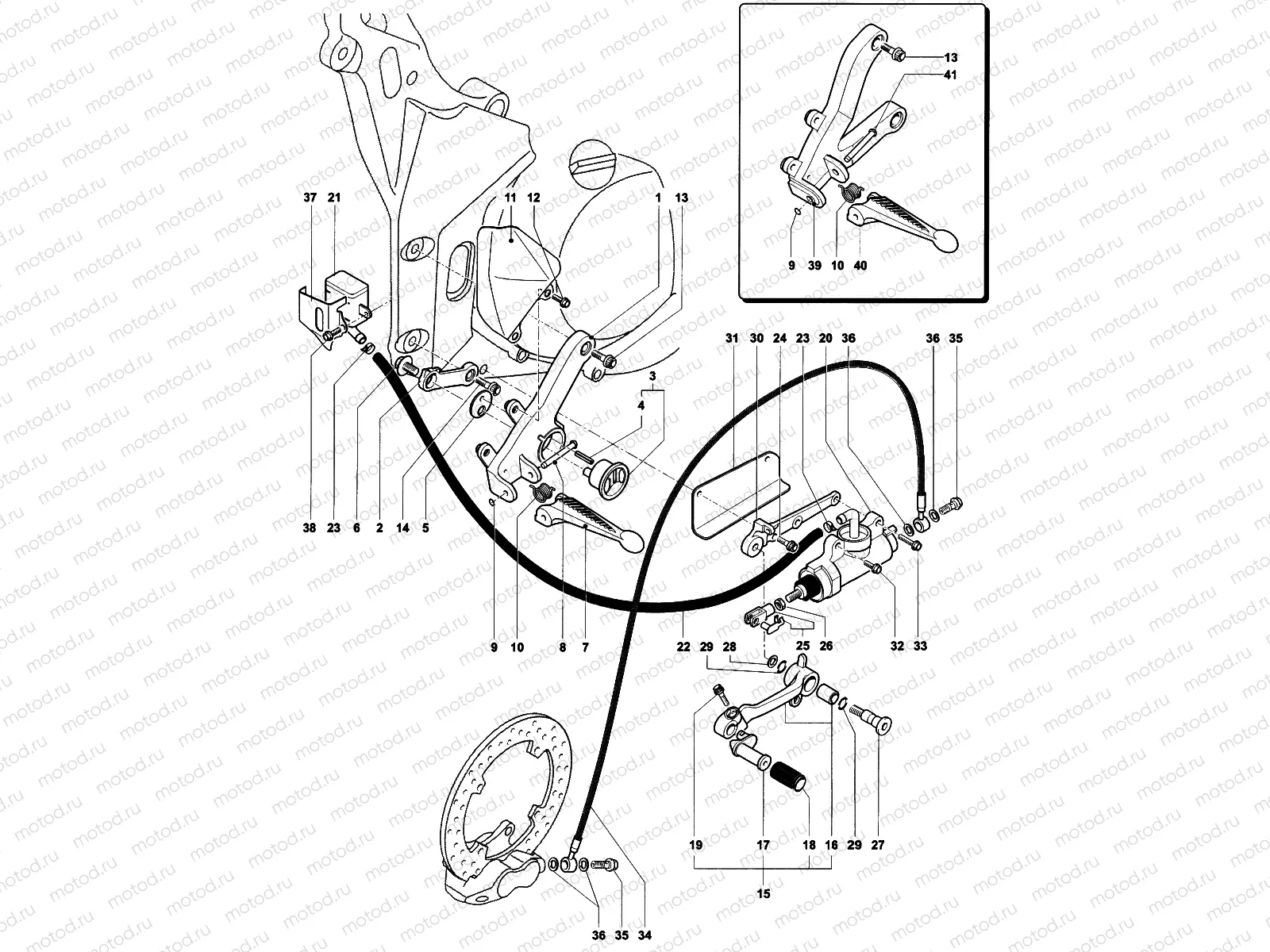 Footrest Assembly Right