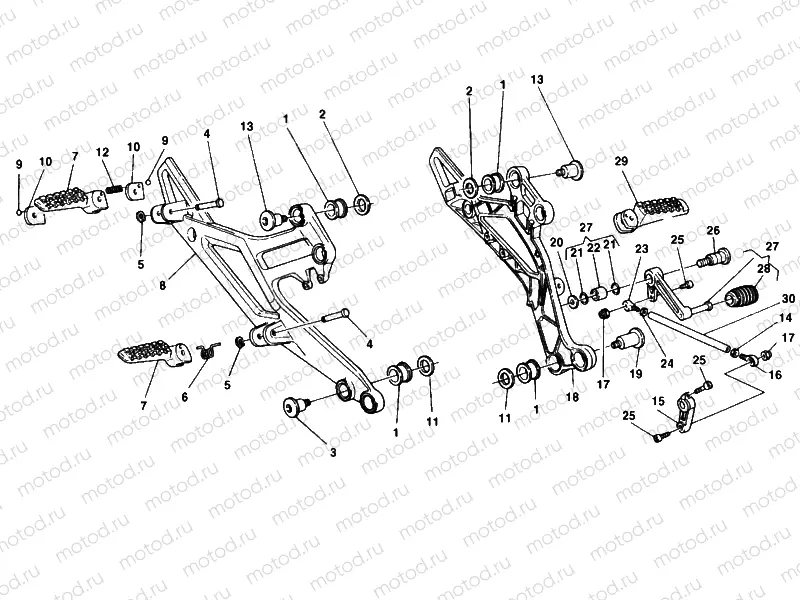 FOOTREST » FRAME