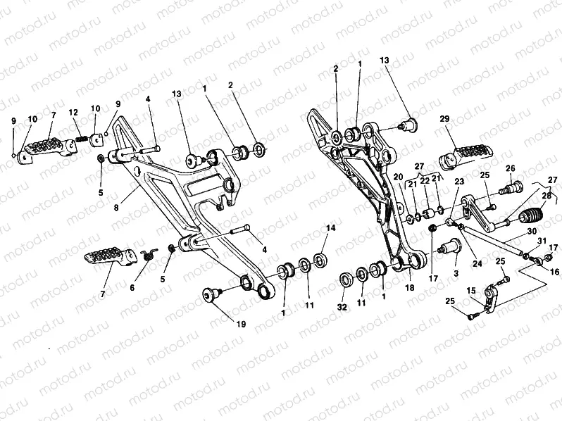 FOOTREST » FRAME