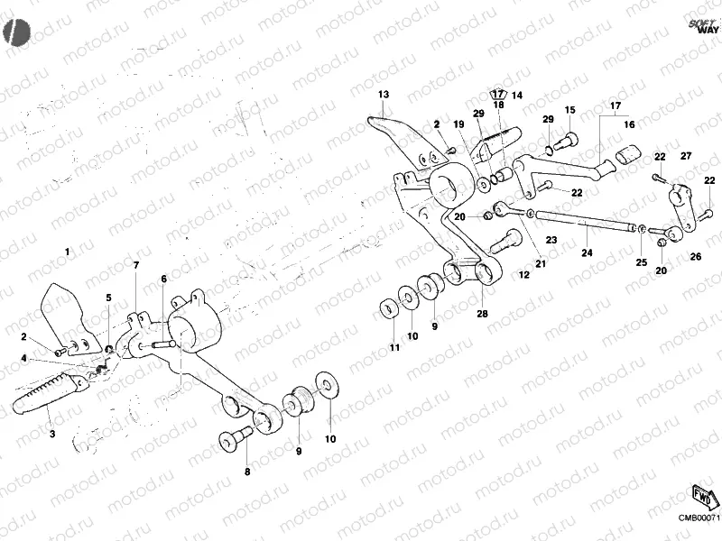 FOOTREST » FRAME