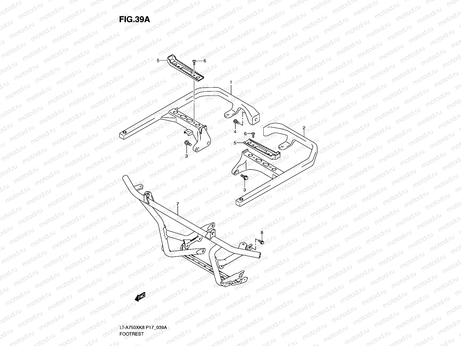 FOOTREST (LT-A750XK9/XZK9/XL0)