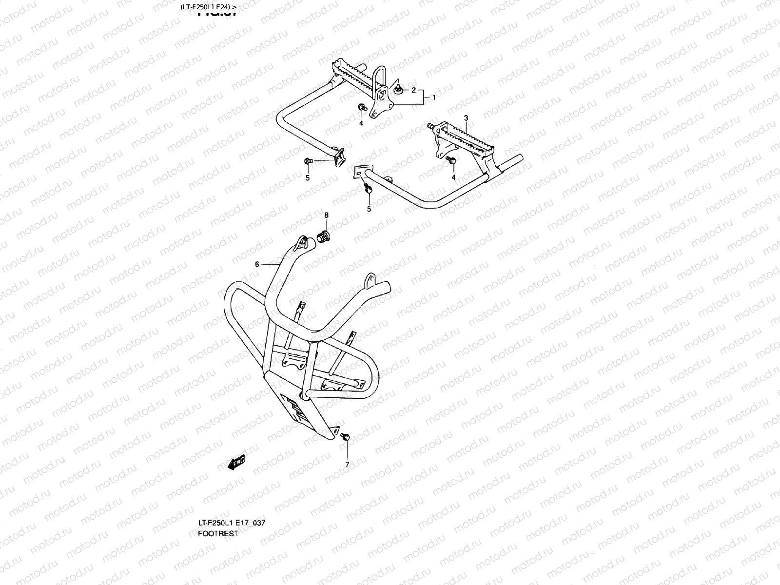 FOOTREST (LT-F250L1 E24)