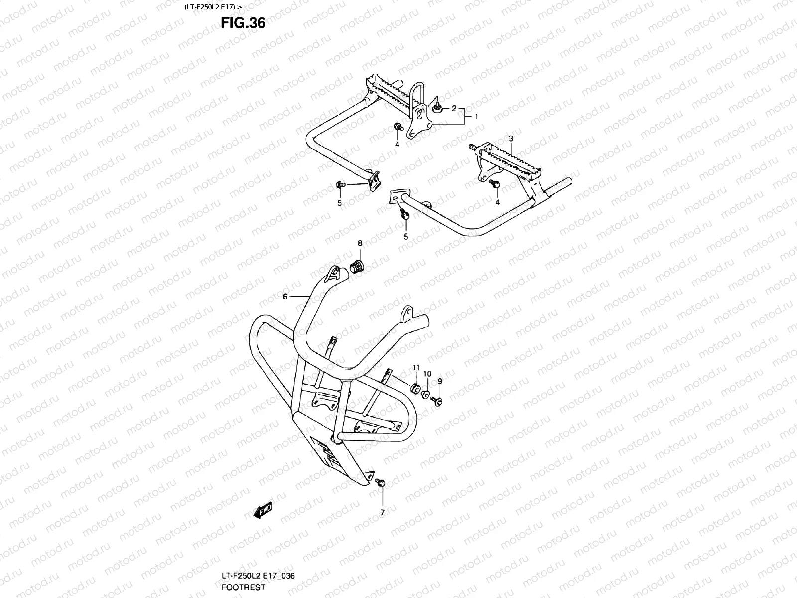 FOOTREST (LT-F250L2 E17)