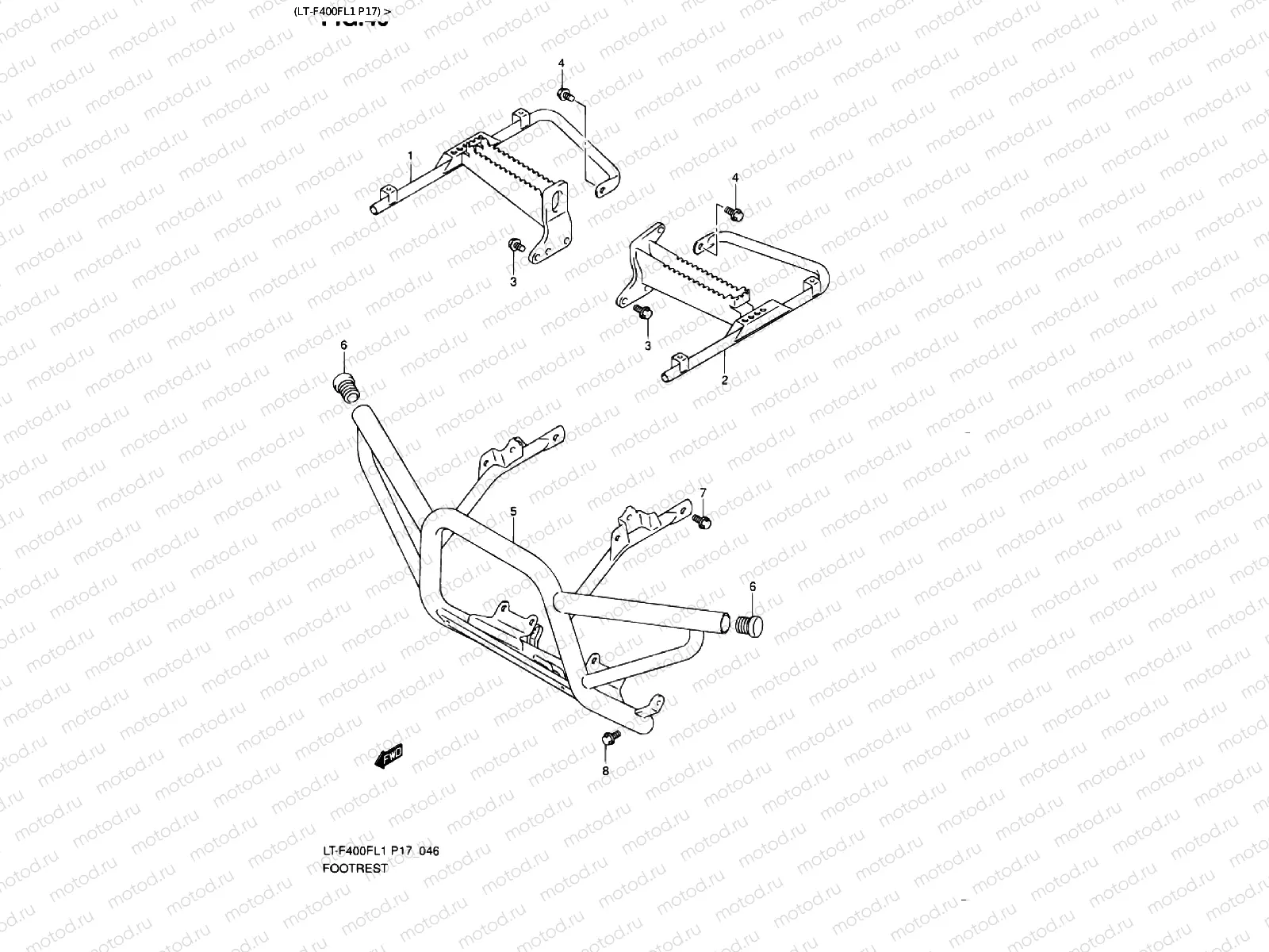 FOOTREST (LT-F400FL1 P17)