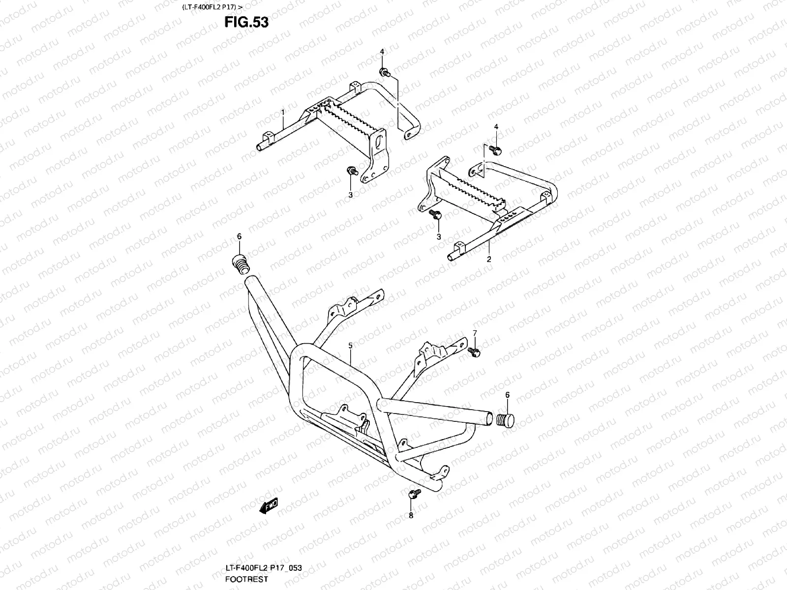 FOOTREST (LT-F400FL2 P17)