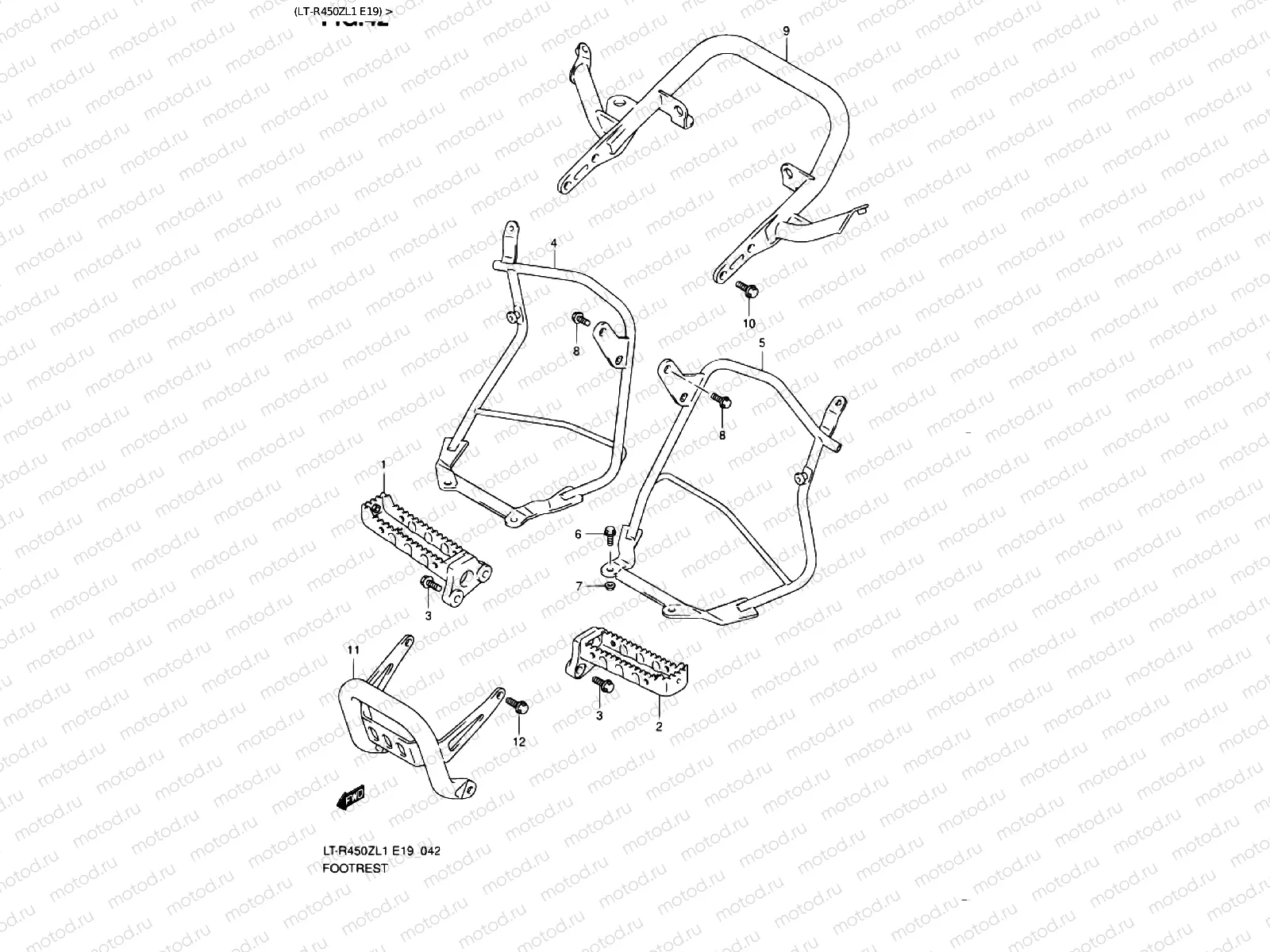 FOOTREST (LT-R450ZL1 E19)