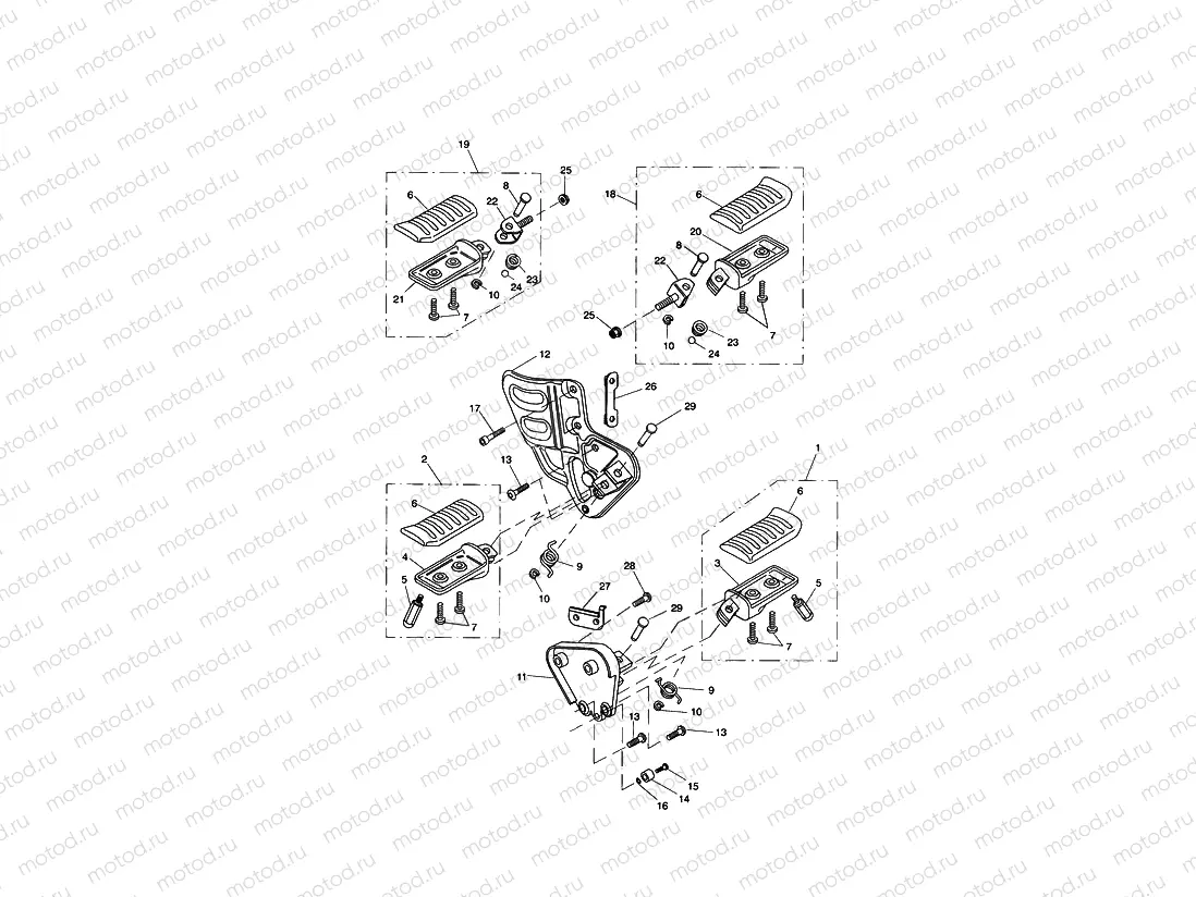 Footrests & Control Plates
