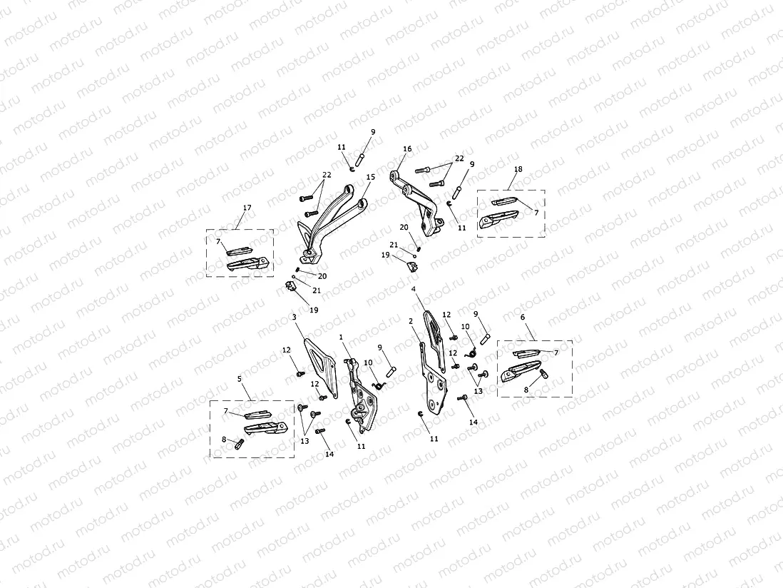 Footrests & Control Plates