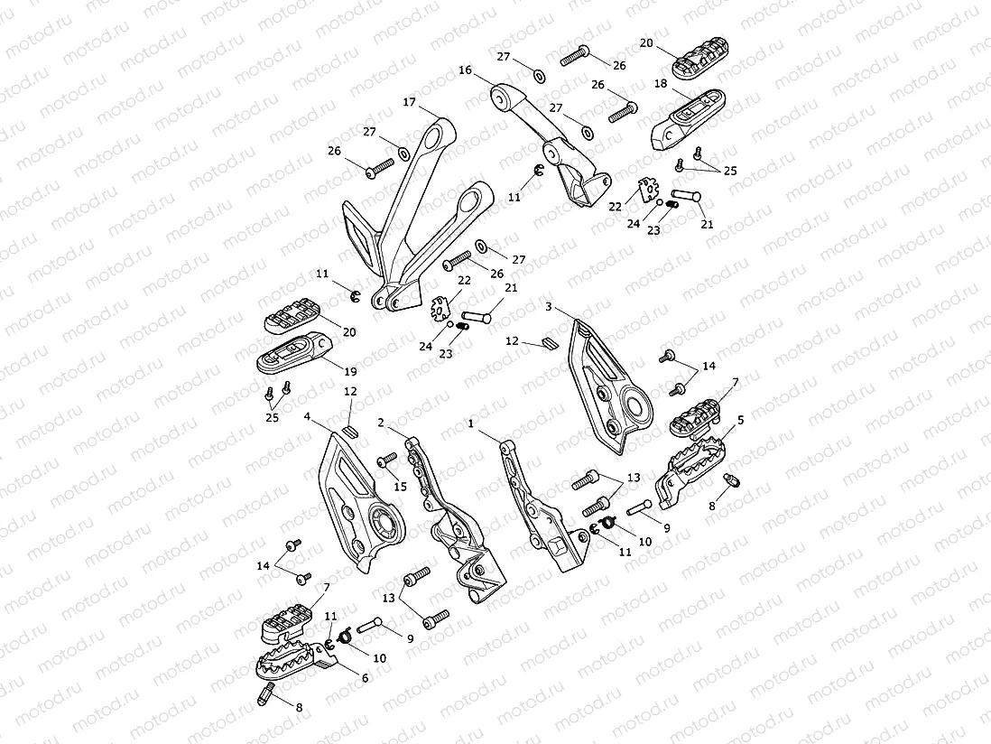 Footrests & Control Plates