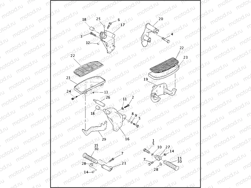 FOOTRESTS & FOOTBOARDS