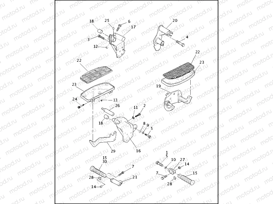 FOOTRESTS & FOOTBOARDS