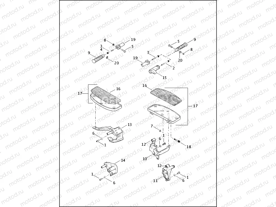 FOOTRESTS & FOOTBOARDS